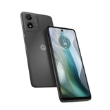 Motorola Moto E14, 4GB(2+2GB RAM Boost)/64GB, Pantalla HD+6,56" y 90 Hz, Sonido Dolby Atmos, cámara con IA, Android 14, 5000 mAh,Carga TurboPower 15W (Incluido), procesador Octa-Core,Dual SIM,Gris