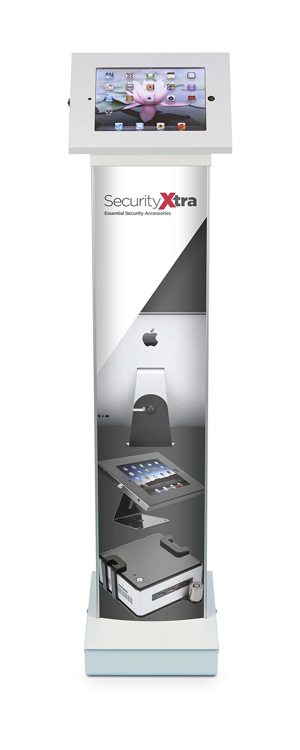 Security Xtra Brandit - Soporte de Suelo para iPad 2, 3, 4, Air, Air 2, iPad Pro 9.7", Blanco