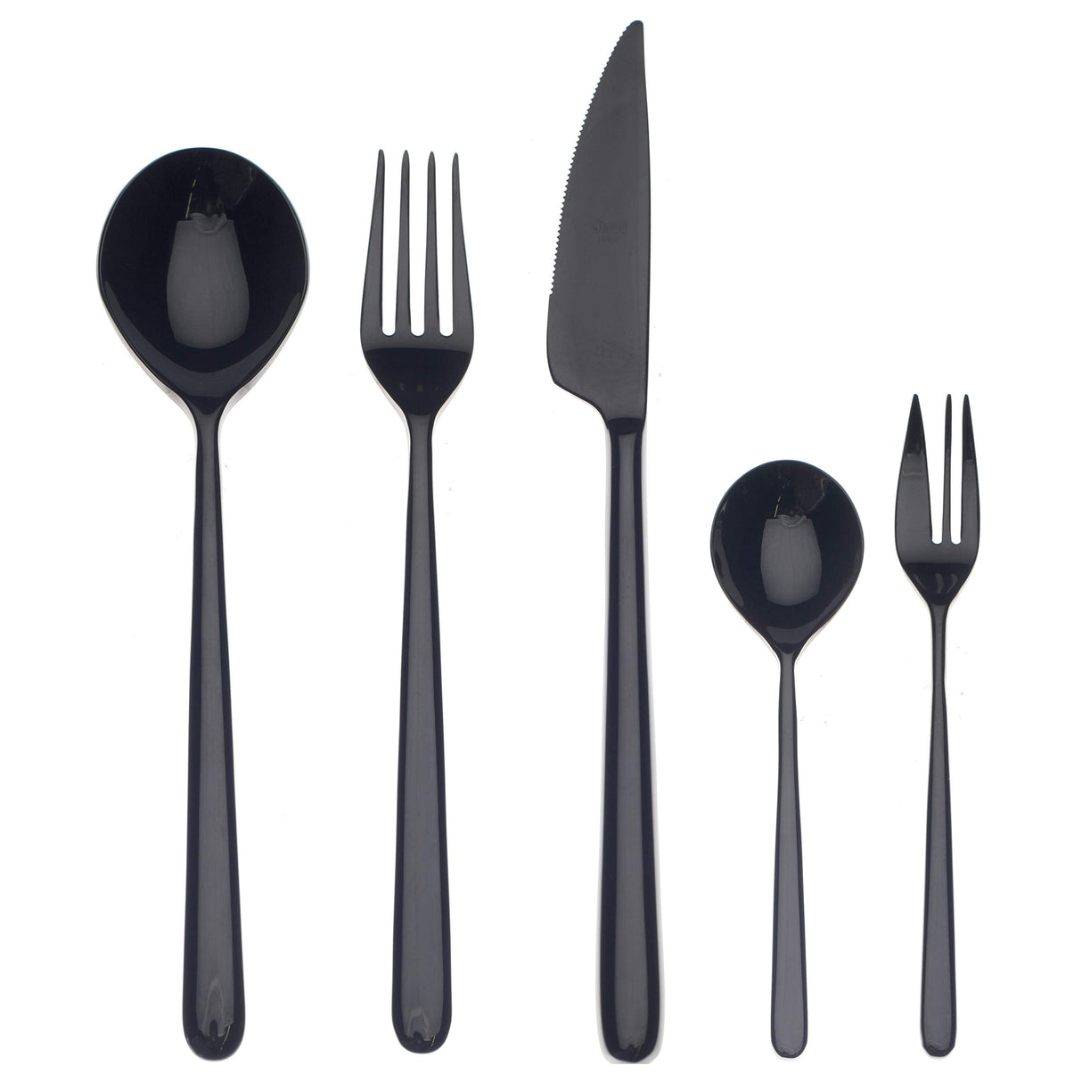 Mepra 108722030D - Vajilla para Aperitivos y Salsas, Color Negro