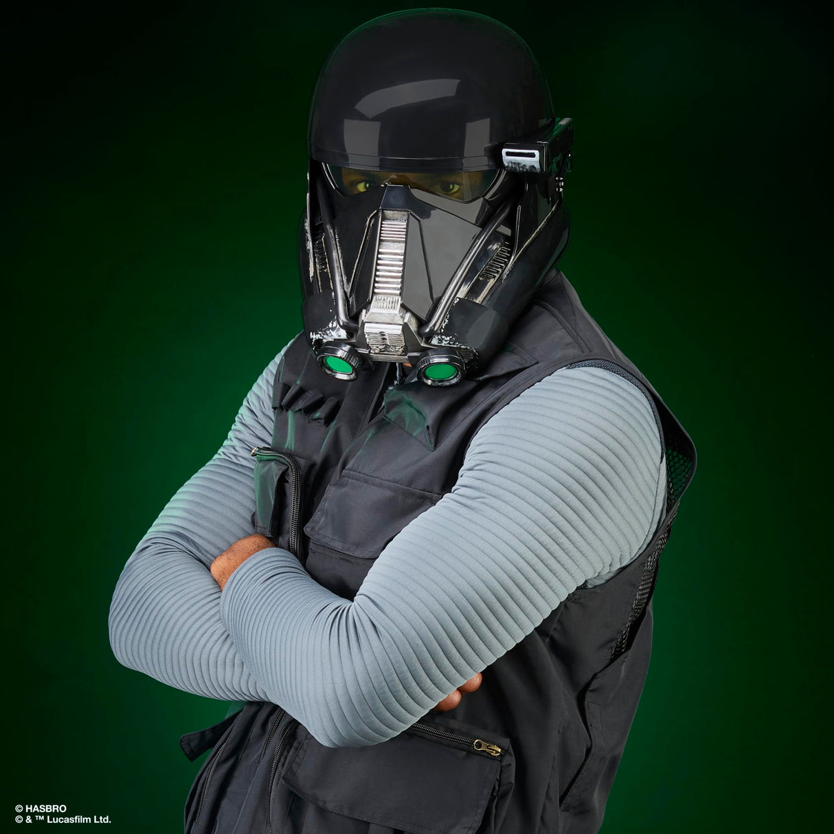 Star Wars The Black Series, Casco electrónico premium de Imperial Death Trooper, Artículo para juego de rol de adultos