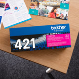 Brother TN421M - Cartucho de tóner, color magenta