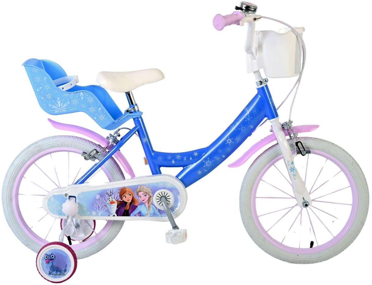 albri Bicicletta Da Pollici Di Bicicleta de 16 Pulgadas de Frozen, Bebés niños, Azul Claro