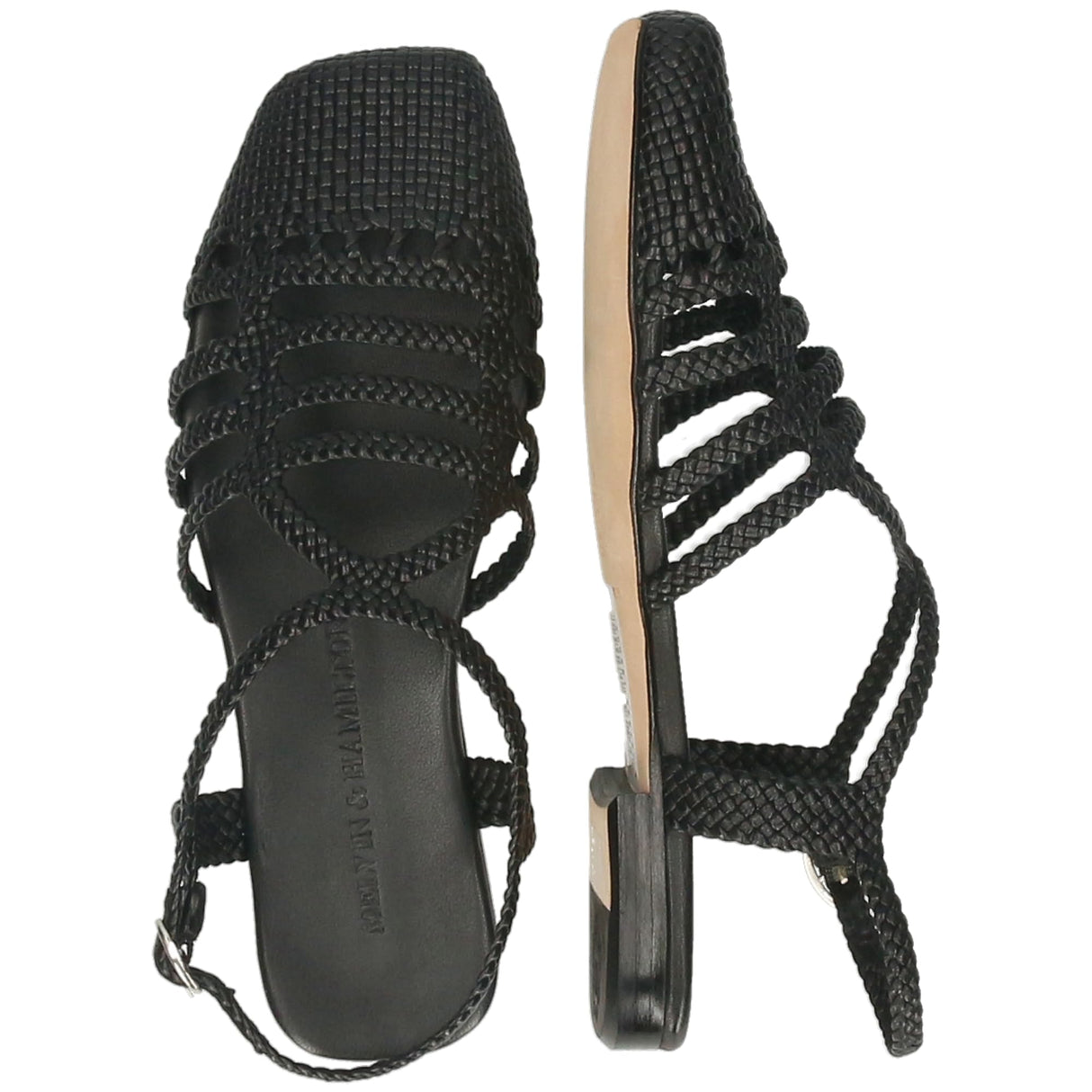 Melvin & Hamilton Sandrine 4, Sandalia Mujer, Negro, 41 EU