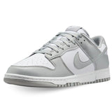 NIKE Dunk Low Retro, Sneaker Hombre, White/Lt Smoke Grey/White, 40.5 EU