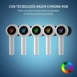 Razer Hammerhead HyperSpeed - Auriculares Gaming Inalámbricos Multiplataparama con Licencia para PlayStation (HyperSpeed Wireless, Cancelación Activa del Ruido) Blanco
