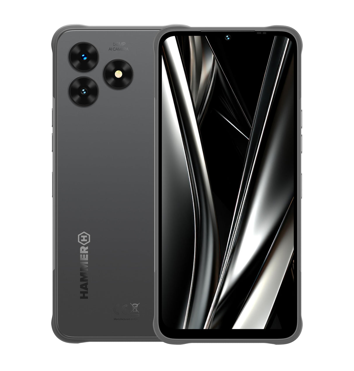 Hammer Blade Va 5G Smartphone ultrarresistente, IP69, 6000mAh, 6,56 Pulgadas, 8GB RAM incorporada, 128/1T GB, Android 14, cámara de 50mpx, Pantalla Gorilla Glass, NFC, Volte