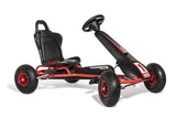 ROLLY TOYS Tretfahrzeuge Ferbedo Go AR 8R (Kart en Negro/Rojo con Volante de Sonido y neumáticos Desde Aprox. 5-11 años) 112012, Color, groß
