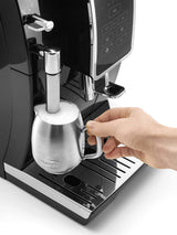 De'Longhi ECAM350.15.B Basic Cafetera superautomática, 1450 W, 2 Cups, Acier inoxydable, Negro