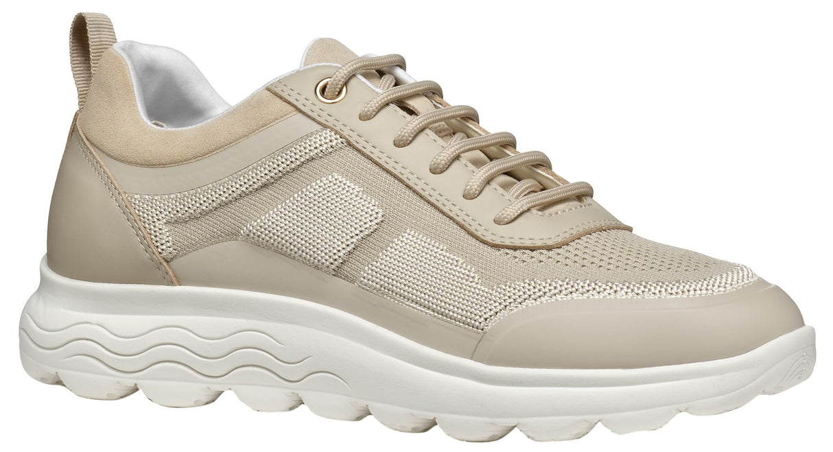 Geox D Spherica C, Zapatillas Mujer, Lt Taupe, 38 EU