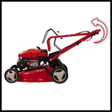 Einhell Cortacésped de Gasolina GC-PM 46/5 S (2 kW, hasta 1400 m², 1 Cilindro, Motor de 4 Tiempos, tracción Trasera, Ajuste de Altura de Corte Central de 9 Niveles 25 a 60 mm)