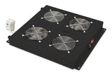 Digitus DN-19 FAN-2-B-N Panel del ventilador - Accesorio de rack (Panel del ventilador, Negro, 2 Ventilador(es), 4,6 m³/h, 1,8 m, IP20)