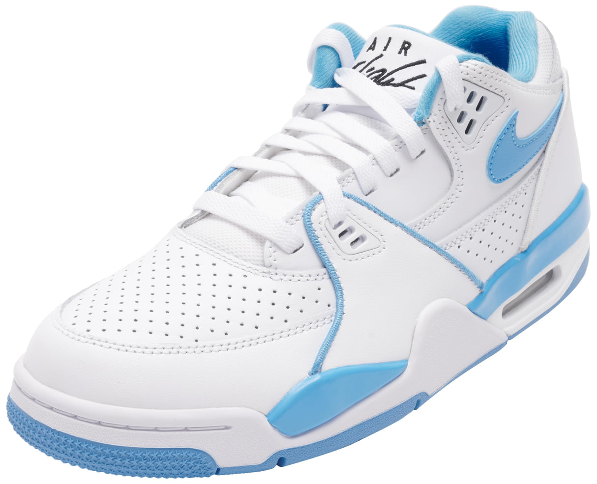 NIKE Air Flight '89 Low, Sneaker Hombre, White University Blue Black, 43 EU