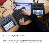 Novation Launch Control XL 3: alimentación USB, superficie MIDI y Mixer para DAW e integración de hardware con 8 faders, 24 codificadores continuos, E/S MIDI 5 pines y paquete de software musical