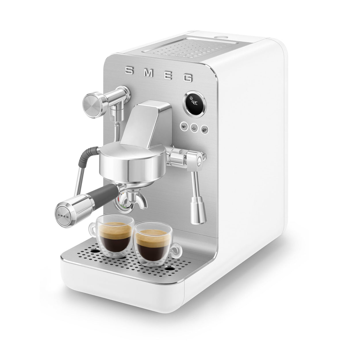 SMEG EMC02WHMEU, Cafetera espresso minipro Collezione, White (matte)