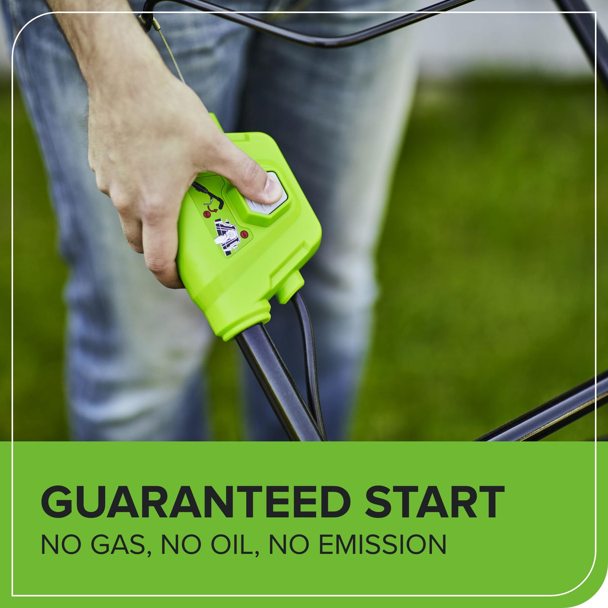 Greenworks G40LM41K2X Cortacésped de Batería para Céspedes de Hasta 500 m², Ancho de Corte 41 cm, Bolsa de 50L MÁS Dos Baterías de 40V 2Ah y Un Cargador, Garantía de 3 Años