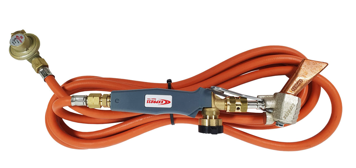 Pack de Soldador Listo para Usar - Incluye 1 Lanza con Punta Ref. 4678 + 1 Mango Giratorio Ref. 602 + Tubo de 4,75 m Ref. 963/5 + 1 Regulador a 2 Bares Ref. 682 - EXPRESS