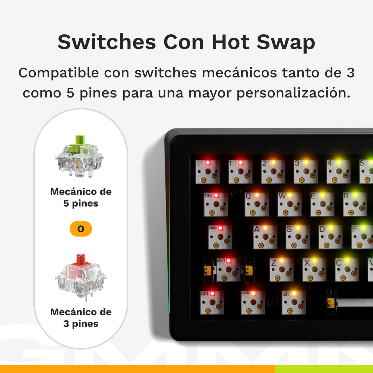 Glorious Gaming GMMK 3 Pro: Teclado mecánico Personalizable, TKL 75%, Carcasa de Aluminio y Juntas modulares, switches con Hot Swap MX, Espuma fonoabsorbente, QWERTZ alemán - Negro