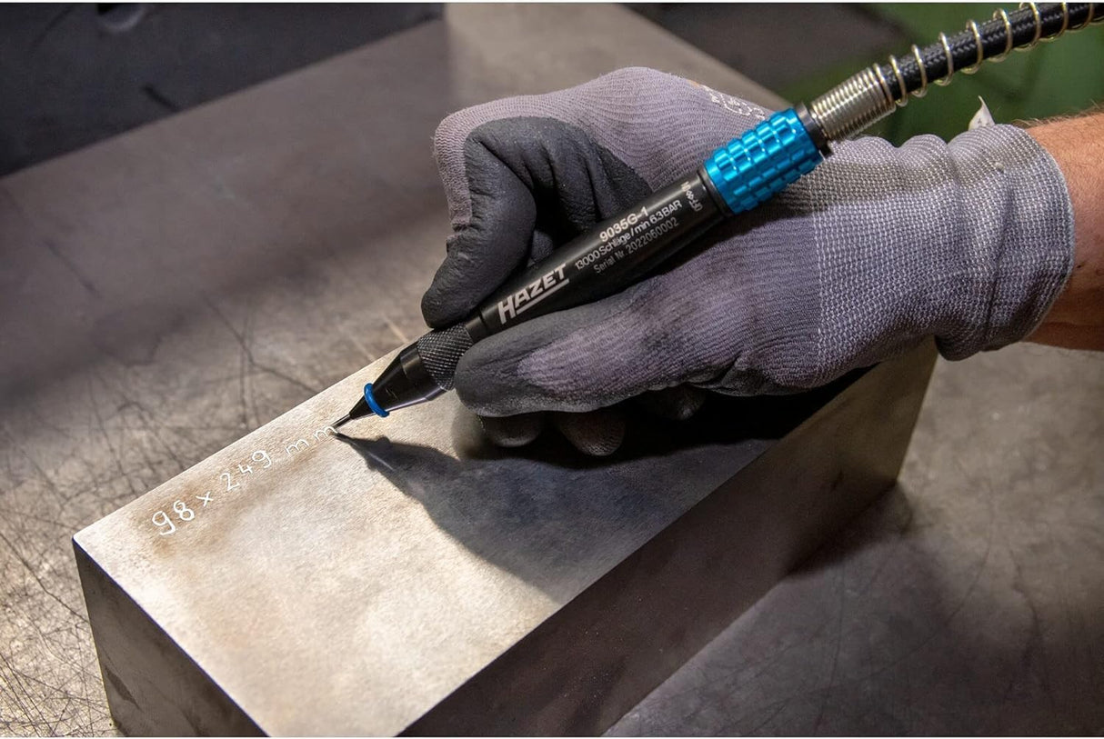 Rotulador HAZET 9035G-1 I marcado preciso y permanente de piezas de trabajo I para metal, piedra, cerámica, plásticos I diseño fino y tacto