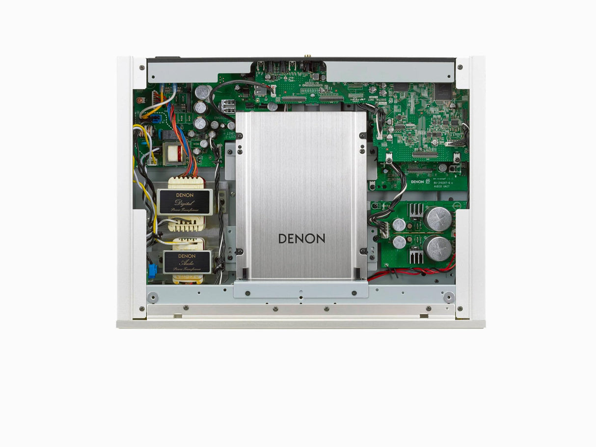 Denon DCD-1700NE - Reproductor de CD/SACD, convertidor D/A de ultra precisión de 192 kHz/32 bits, diseño resistente a las vibraciones, soporta archivos DSD, FLAC y WAV, modo directo puro, 2 salidas de