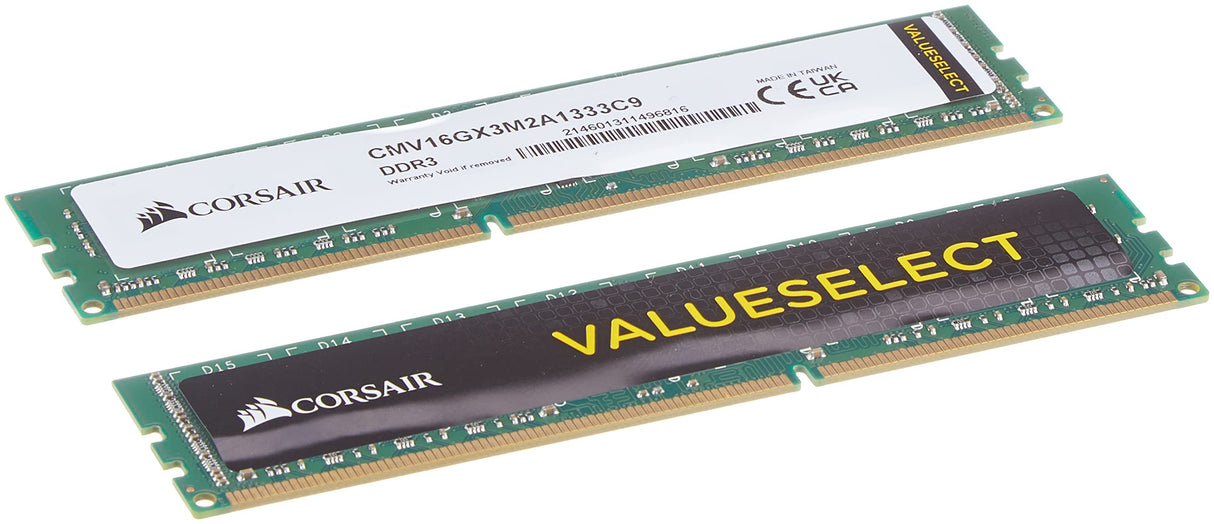 Corsair Value Select - Módulo de Memoria Principal de 16 GB (2 x 8 GB, DDR3, 1333 MHz, CL9) (CMV16GX3M2A1333C9)