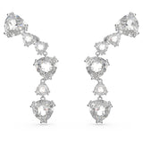 Swarovski Pendientes Ear Cuff para Mujer, con Baño de Rodio, Cristal Swarovski, Colección Mesmera de Swarovski