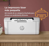 HP LaserJet M110w 7MD66F, Impresora Láser A4 Monocromo - Impresión Doble Cara Manual (20 ppm, Wi-Fi, Wi-Fi Direct, USB 2.0, Bluetooth, Procesador de 500 MHz, Memoria de 32 MB, HP Smart App) Blanca