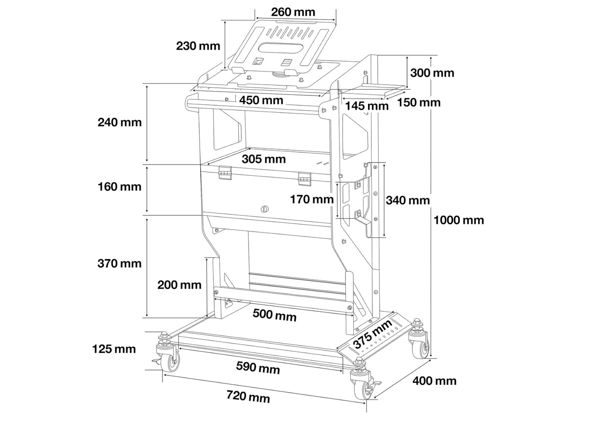 BGS 4237 | Mesa de diagnóstico | móvil