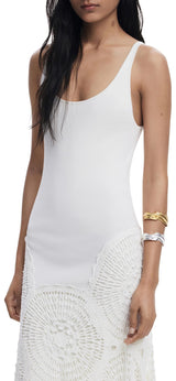 Desigual REPRIS_Vest_Aurora Casual Dress, Color Blanco, XS Women's