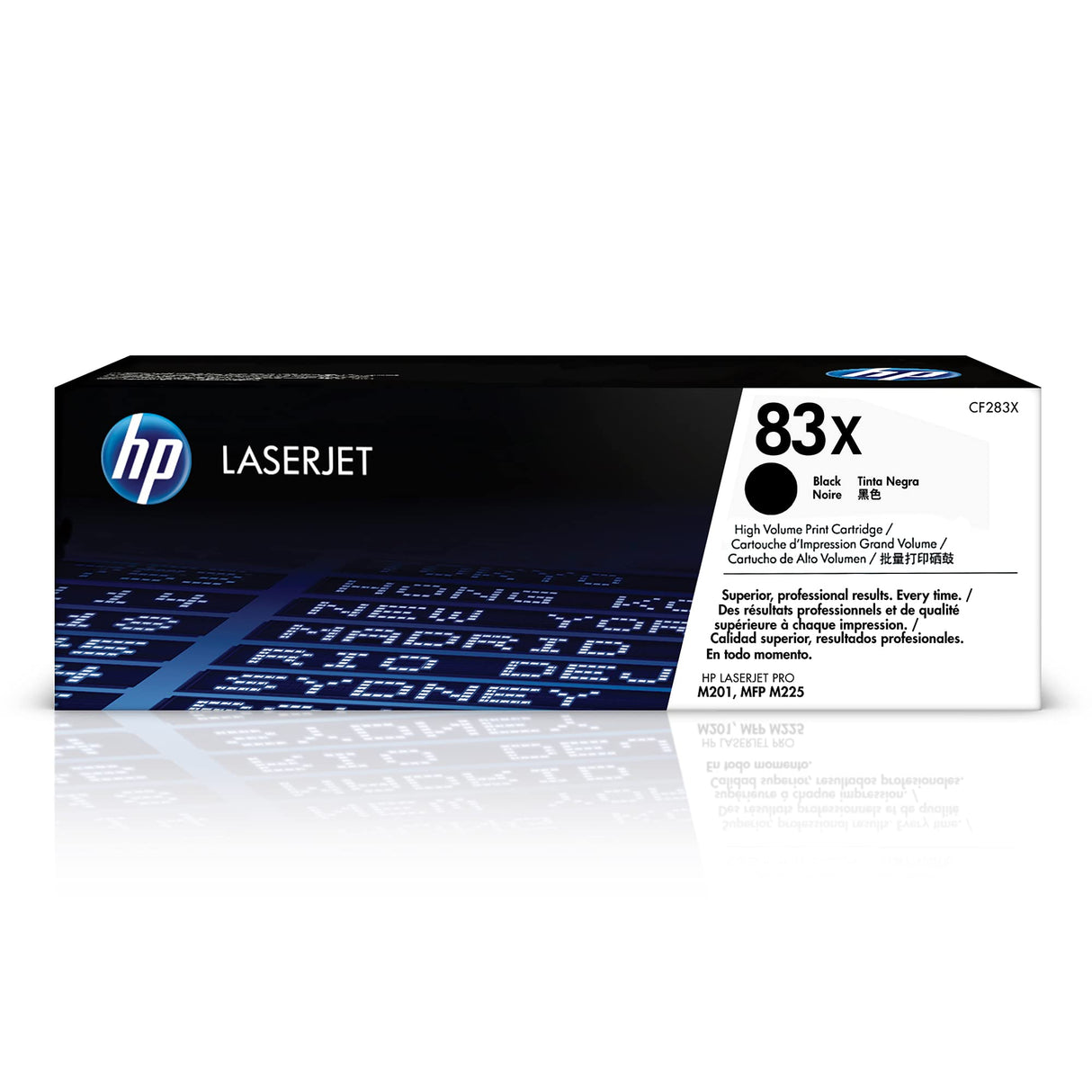 HP 83X CF283X, Negro, Cartucho Tóner de Alta Capacidad Original, de 2.200 páginas, para impresoras HP LaserJet Pro MFP serie M125, M127, M201 y M225