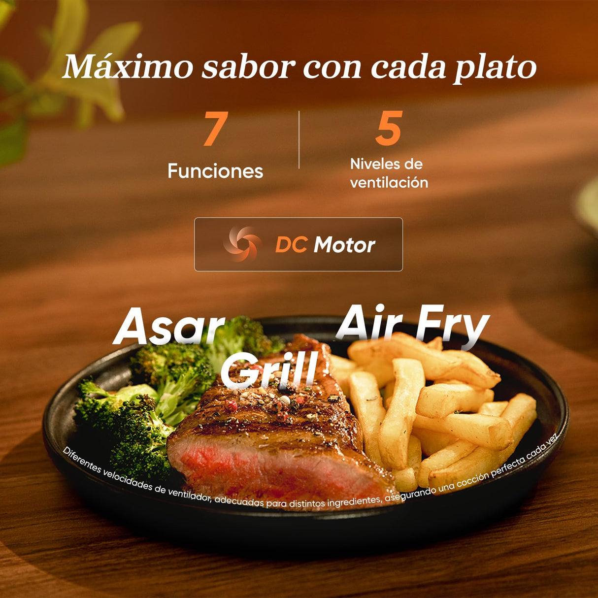 Cosori Turbo Tower Pro Freidora de Aire 10.8L 2630W, Revestimiento Cerámico y Doble Cesta, Tecnología Avanzada con Motor DC y Dual Blaze, Ahorro de Energía y Más Rápida, 7 Funciones, Ahorra de Espacio