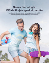 WOLFANG GA420 Cámara Deportiva Doble Pantalla 4K 60FPS 24MP, 10M Cuerpo/40M Impermeable, WiFi Webcam Videocámara Subacuática, Micrófono Dual, Control Remoto, EIS, 2x1350mAh Baterías,Accesorios