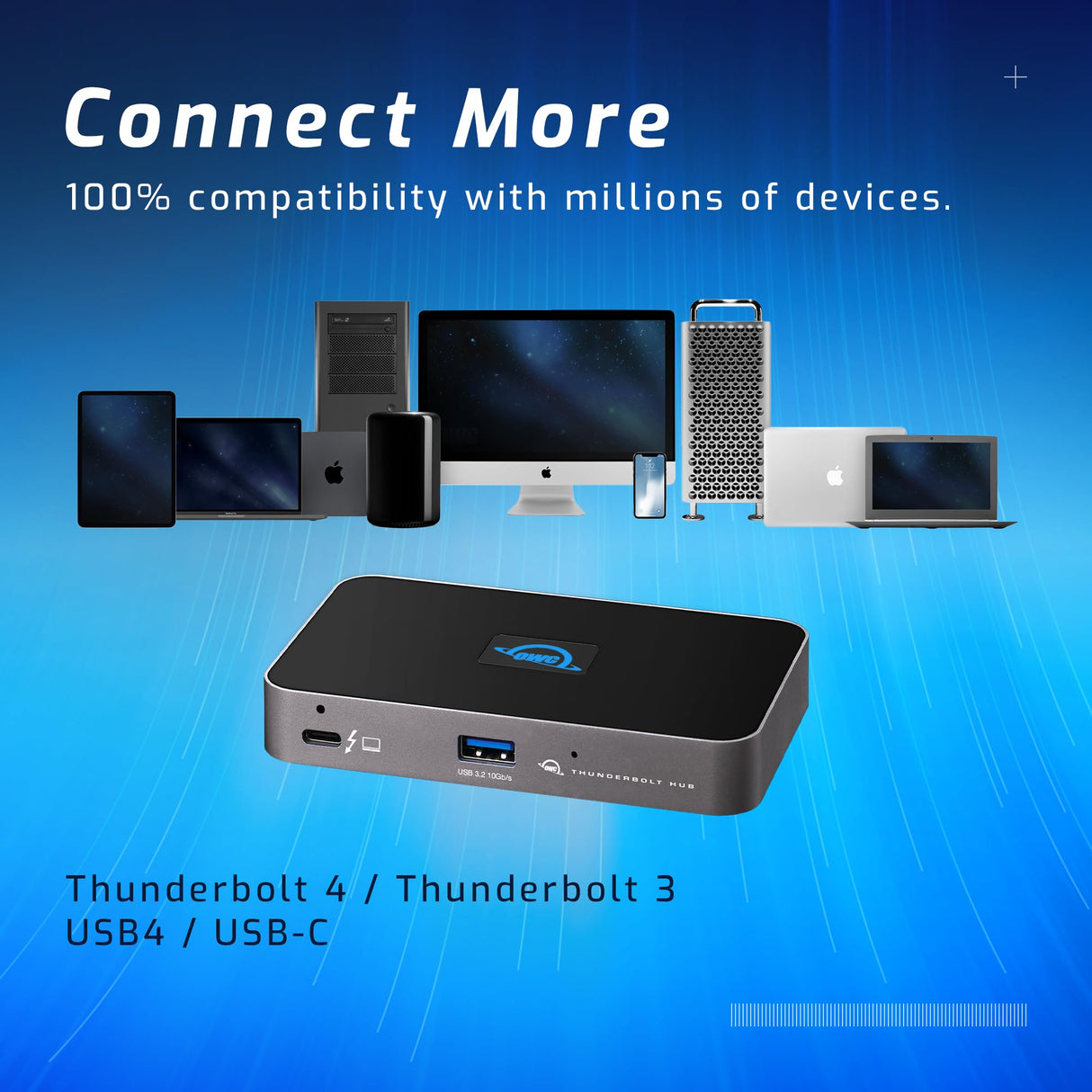 OWC - Hub Thunderbolt - Hub Thunderbolt 4 con 5 Puertos para Mac y Windows