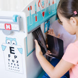 Melissa & Doug Consultorio médico Juega a ser el Doctor o el Paciente, Juego imaginativo, Juguete Creativo Montessori de Madera con Accesorios, Regalo para niños y niñas de 3 4 5 6 7 años
