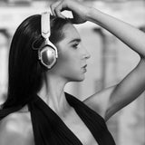 V-MODA XS-U-WSILVER - Auriculares de Diadema Cerrados (reducción de Ruido), Blanco y Plateado