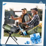 Gosky Telescopio BAK4 de 20-60 x 60 Pulgadas con trípode, Bolsa de Transporte y Adaptador de teléfono de Alcance - Telescopio BAK4 para Tiro al Objetivo, Caza, observación de Aves, paisajes de Vida
