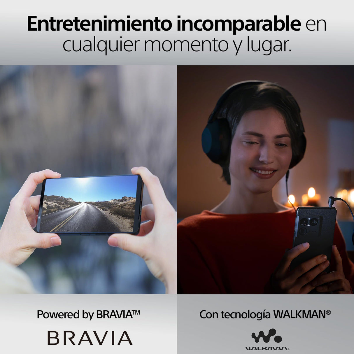 Sony Xperia 1 VIII - Pantalla OLED HDR FHD+ de 6,5" 19,5:9 120Hz, Triple cámara con Nuevo teleobjetivo, Xperia AI, Batería 2 días, Audio 3,5 mm, Dual SIM, Rojo Granate
