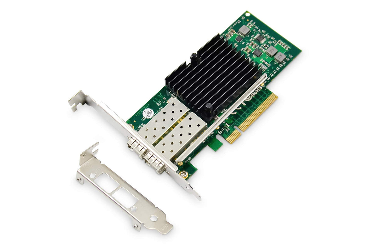 DIGITUS SFP 2 Port 10 g PC/Express Tarjeta Intel jl82599es Chip Juego Optical y Copper Module, DN-10162