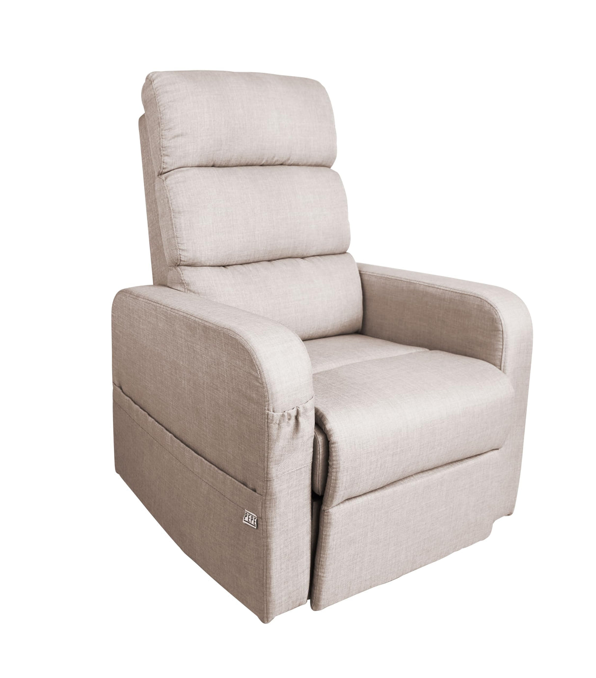 PEPE Mobility Sillon Relax Reclinable Electrico (Tela Lino) Levanta Personas con Mando, Butaca Confort Gente Mayor Beige