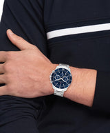 Tommy Hilfiger Reloj Analógico de Cuarzo multifunción para Hombre con Correa en Acero Inoxidable