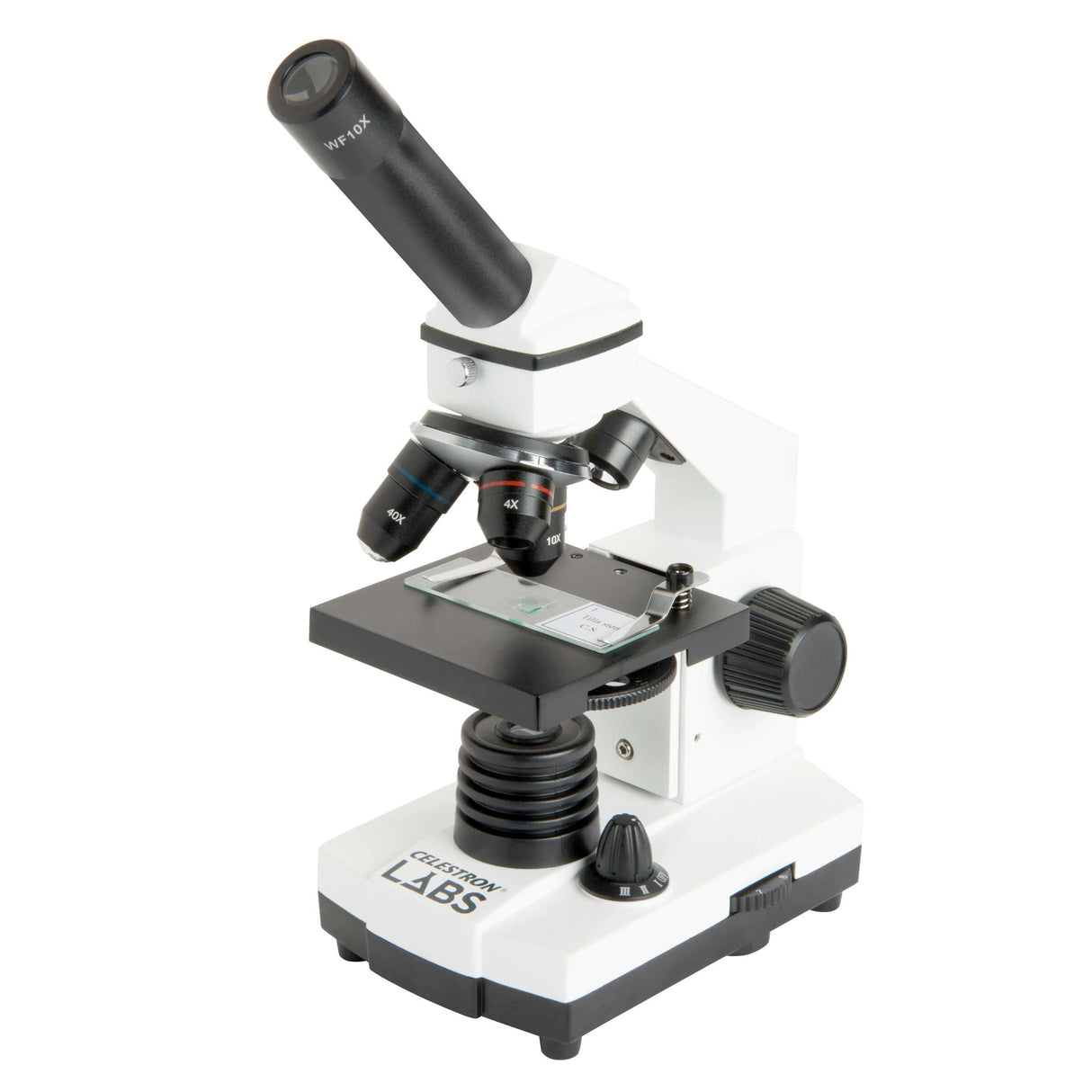 Celestron 44128 CL-CM800: microscopio compuesto, 40x-800x aumentos, blanco