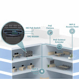 TRENDnet, TPE-BG5091, conmutador PoE++ de 9 Puertos GAN de 2,5 G con Puerto SFP+ de 10 G (480 W), 8 Puertos PoE++ de 2,5 G, 1 Puerto SFP+ de 10 G, 480 W, 60 Gbps
