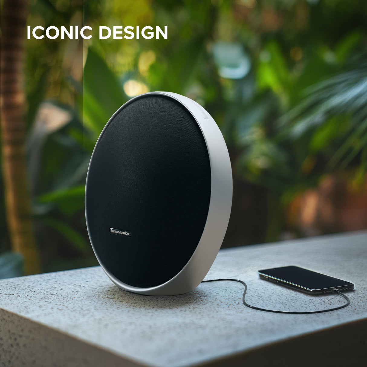 harman kardon Onyx Studio 9, Altavoz portátil Bluethooth para casa, con conexión Auracast, autoajuste adaptativo, tecnología de Sonido Uniforme, Puerto USB, 8 Horas de autonomía, Negro