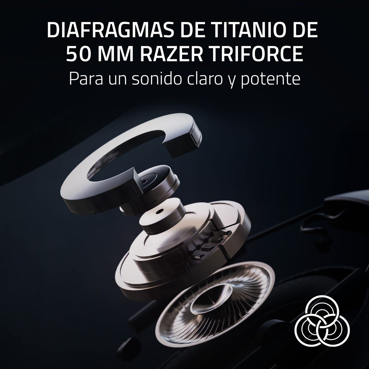 Razer Blackshark V2 Pro (Playstation) - Auriculares Inalámbricos E-Sports para Consola PS5 (Diafragmas Triforce 50mm, HyperSpeed Wireless, Perfil de Audio FPS, Micrófono HyperClear) Negro