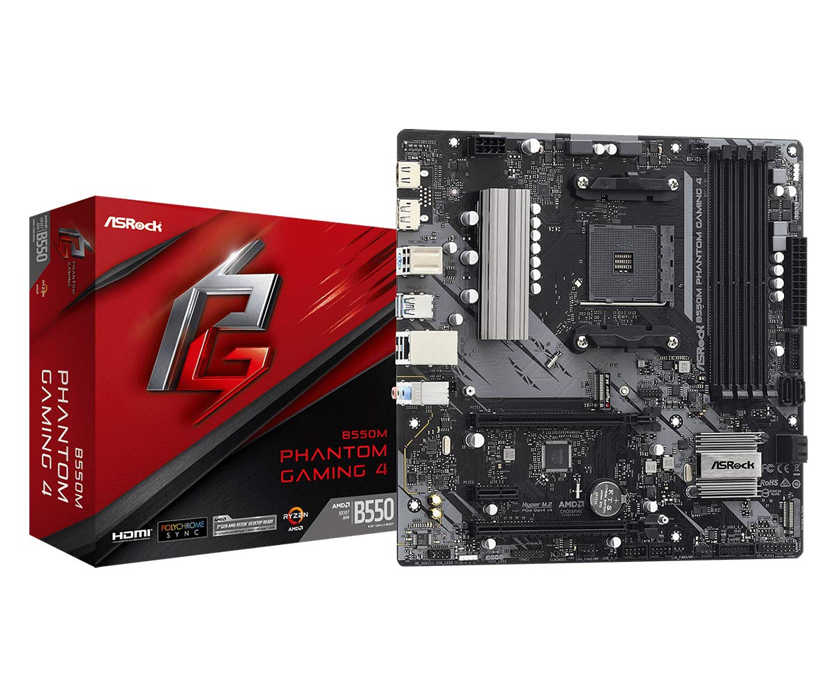 ASROCK B550M Phantom Gaming 4 AM4 DDR4 MATX Retail