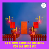 WiZ Cámara de Seguridad para Exteriores Vídeo Full HD, visión Nocturna IR, detección de Movimiento y Sonido, se Conecta a tu Wi-Fi, Control por Voz/App, Funciona con Google Home, Alexa y HomeKit.
