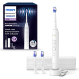 Philips Sonicare 6100 cepillo dental eléctrico, sónico con 2 modos de cepillado y 3 niveles de intensidad, EasyStart, estuche de viaje, blanco, HX7400/02 [Nueva Tecnología]