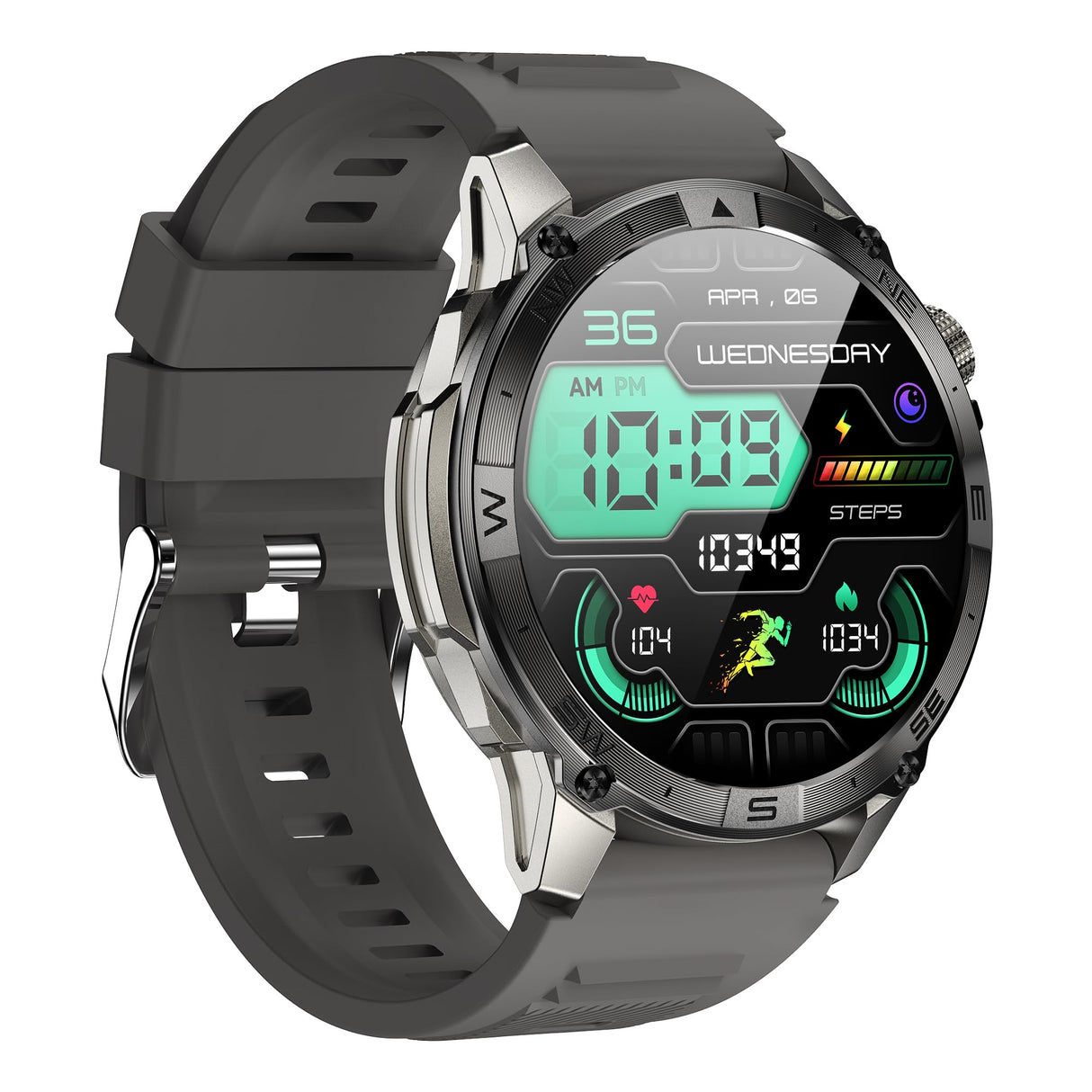 VALDUS VG40 Pro (2025) Grey, Reloj de Salud, Reloj Inteligente, con función de teléfono, Pantalla AMOLED, Deportivo, Robusto, Gris, Normal, Gris, Normal