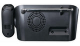 Lenco 810011 cr-615 Reloj Despertador con proyección Dab+ - Radio Digital con Dab+ y FM PLL - 30 emisoras memorables - Despertador de Dos Horas - proyector de 180 Grados - conexión de 3,5 mm - Negro