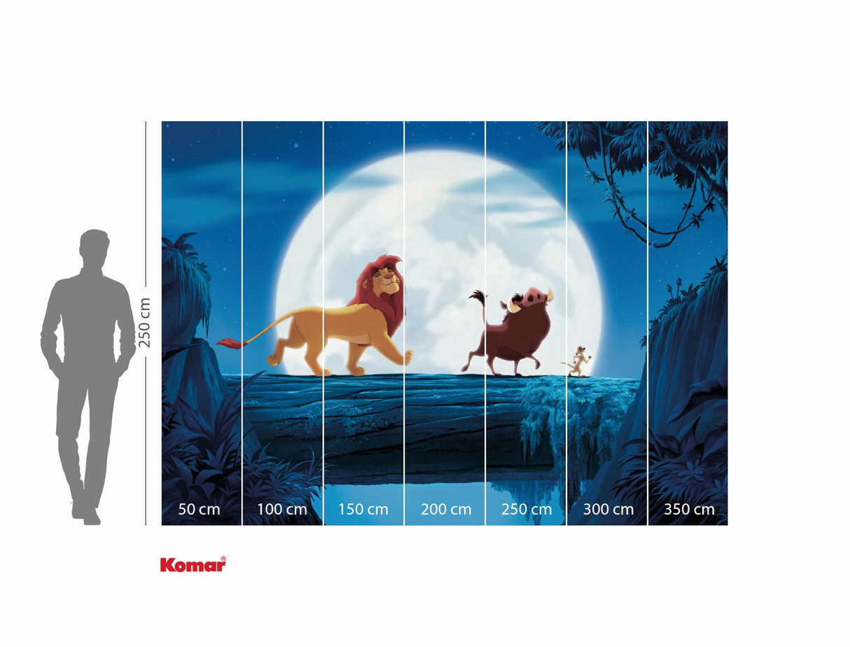 Komar WTD - Papel pintado fotográfico para habitación infantil (350 x 250 cm), diseño de El Rey León de Disney