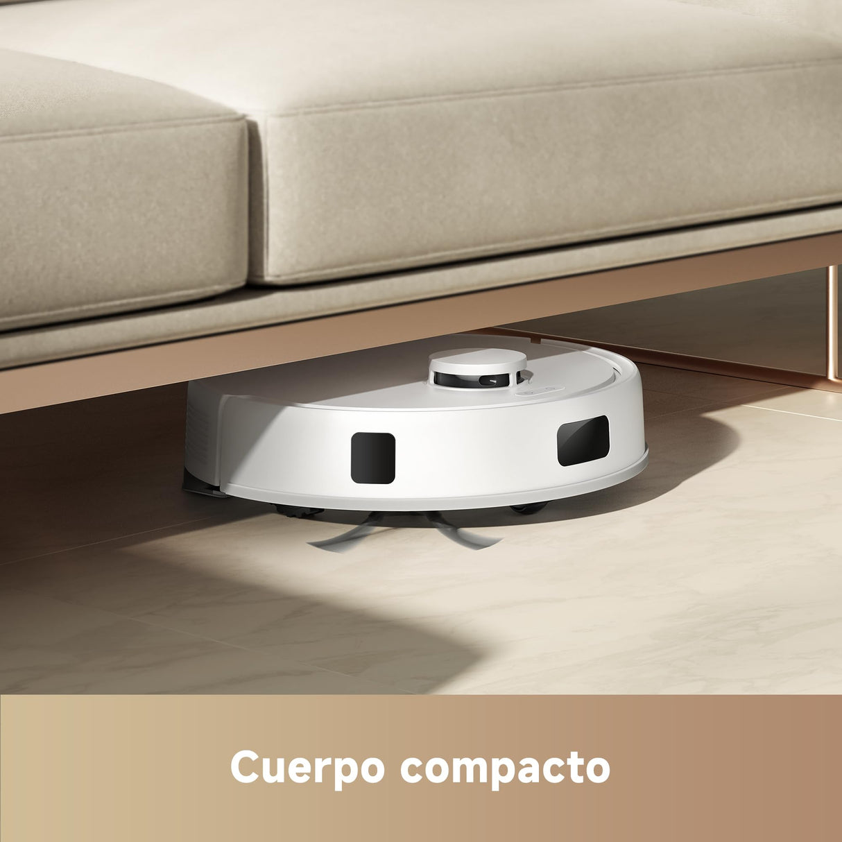 Mova E20 Robot Aspirador y Fregasuelos, Navegación LDS, Potencia de Succión de 5,000 Pa, Aspiradora y Mopa 2 en 1, Cuerpo Compacto